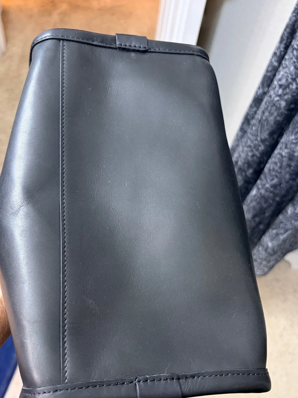 Tumi Black Alpha 2 Leather Men's Toiletry Kit Bag